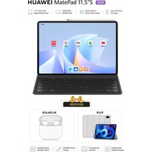 Huawei Matepad 11.5 S 2026 12GB 256GB Tablet Büyük Ekranlı Klavyeli Internette Gezinme Görüntülü Görüşme Film ve Dizi Izleme+Kulaklık  Kılıf Hediyeli