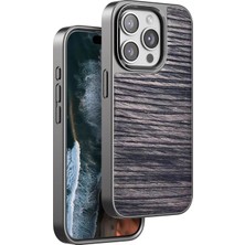 Gelalsat Venco Iphone 14 Pro Max Wave Kapak - Kahverengi