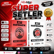 Akm Kitap Mert Hoca Ayt Matematik Kampı Video Ders Notu ve Soru Bankası Seti 2 Kitap