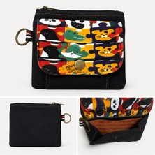 Street Bag Karışık Hayvan Desenli Çok Cepli Cüzdan Günlük Seyehat Kullanım Kolay Taşınabilir Su Geçirmez