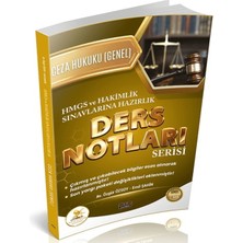 Savaş Yayınevi Hukal Hmgs - Hakimlik Ceza Hukuku Genel Hükümler Ders Notları