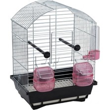 365Dükkan Oval Çatı Kuş Kafesi Krom 200 Seri