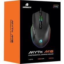 Gamebooster M16 Myth Rgb Aydınlatmalı Siyah Profesyonel Gaming Mouse