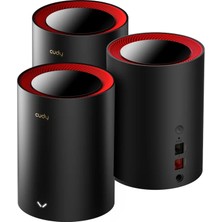 Cudy M3000 3-Pack AX3000MBPS 2.4ghz/5ghz Ap/re/wısp 2.5ge Mu-Mımo Kablosuz 3'lü Mesh Wi-Fi 6 Sistemi