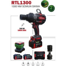 Retools 1300 Nm Torklu Somun Sıkma Akülü 21V 4.0Ah Batarya ile Profesyonel Kullanım İçin Tasarlandı