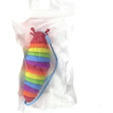 Uravas Store Kıvrılabilen Renkli Plastik Salyangoz Anahtarlık Kırmızı