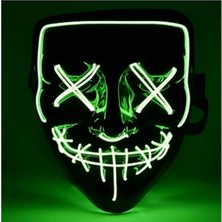 Ttt LED Işıklı Yeşil Maske-T