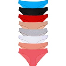 8 Adet Süper Eko Set Likralı Kadın Slip Külot Set 2 M Mudanis