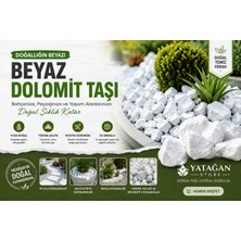 Doğal Beyaz Dolomit Taşı 5 kg