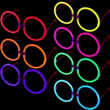 Ttt Glow Stick Yuvarlak Parti Gözlüğü 6 Adet-T