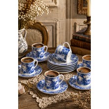 Porsima 0731 12 Parça Porselen Türk Kahve Fincan Takımı - Kahve Fincan Seti - 90ML