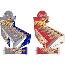 Tadım Protein Bar Karışık Kutu, Spor ve Yer Fıstıklı, 30GR x 40 Adet, Ikili Paket