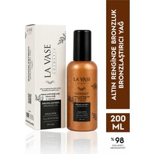 La Vase Yoğun Bronzlaştırıcı Yağ 200 ml SPF 0 Tüm Cilt Tipleri İçin Kalıcı Bronzluk Etkisi