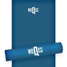 Woqes Egzersiz Matı – 5mm Kalınlık | 173X61 cm | Kaymaz Pilates ve Fitness Matı Koyu Mavi