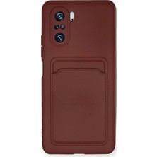 Evimdeyokyok Xiaomi Mi 11I Kılıf Kelvin Kartvizitli Silikon - Bordo