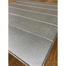 Ukab Dekor 70X70 cm Kendinden Yapışkanlı Gri Lambri Esnek Köpük Dekoratif Duvar Paneli (1 Adet