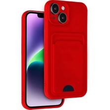 Evimdeyokyok Apple Iphone 14 Kılıf Kelvin Kartvizitli Silikon - Kırmızı
