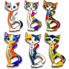Evimdeyokyok Kedi Tasarımı Istanbul Temalı Buzdolapı Süsü Magnet ALK5409