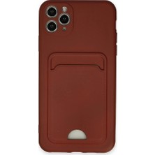 Evimdeyokyok Apple Iphone 11 Pro Max Kılıf Kelvin Kartvizitli Silikon - Bordo