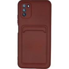 Evimdeyokyok Xiaomi Pocophone M3 Kılıf Kelvin Kartvizitli Silikon - Bordo