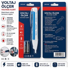 Evimdeyokyok Temassız Voltaj Ölçer Kalemi 90-1000V Ac – LED Işıklı ve Sesli Elektrik Test Cihazı