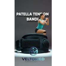 Veltomed Patella Tendon Bandı Ayarlanabilir Diz Kapağı Patella Tendon Destekleyici Dizlik, Futbol