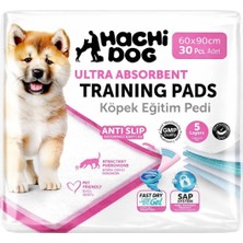 Hachi Dog Ultra Emici Köpek Eğitim Pedi, 5 Katmanlı, Kaydırmaz Taban, Hızlı Kuruyan Jel Teknol