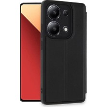 Evimdeyokyok Xiaomi Redmi Note 13 4g Kılıf Flip Cover - Siyah