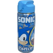 Wiggle 600ML Sonic Temalı Lisanslı Pipetli Kilitlenebilir Kapak Paslanmaz Çelik Termos Matara