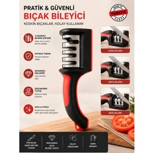 Sevora Home Bıçak Bileyici Pratik El Tipi Bıçak Bileme Aparatı Mutfak Bıçak Bileyici