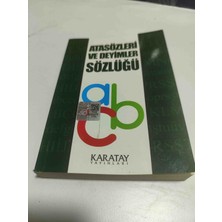 Karatay Yayınları Atasözleri ve Deyimler Sözlüğü