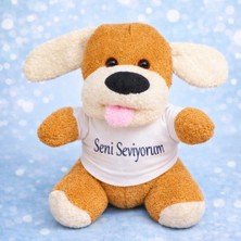 Ttt Seni Seviyorum Tişörtlü Sevimli Peluş Köpek-T