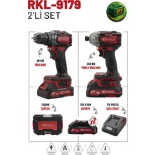 Retools Bordo 2'li Set(Şarjlı Torklu Vidalama-Şarjlı Matkap)