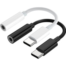 Usb-C - 3,5 mm Kulaklık Jakı Adaptörü Kablolu Kulaklık Kabloları 3,5 mm Jaktan Tip C Kablolara
