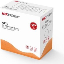 Hikvision Hıkvısıon DS-1LN6UU/CCA U/utp 305 Metre Cat6 Pvc 0.57MM Pvc 23 Awg Gri Renk Kablo