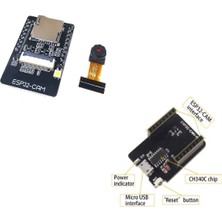Arduino ESP32-CAM Wifi Bluetooth Kamera Modülü + ESP32-CAM-MB USB Programlama Seti