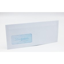 Zarfsan (50 Adet) Pencereli Diplomat Zarf 90 gr 10,5 x 24 cm 1. Hamur
