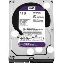 Wd Purple 5400RPM 64MB Cache WD10PURZ Sata3 3.5" 7/24 1tb Harddısk