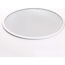 ® Alüminyum Pizza Pişirme Teli 33 cm - Çıtır Tabanlı Profesyonel Pizza Tepsisi, Delikli Yuvar