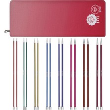 Asitan Knitpro Tek Uçlu Örgü Iğnesi Seti, Zing (35 Cm) – 2,50 – 6,00 mm