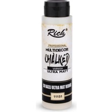 Rich Ultra Matt Chalked Vernik, 500CC, Bordo, Su Bazlı