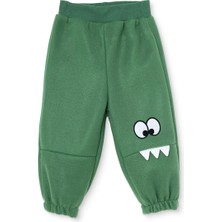 Hellobaby Erkek Bebek Polar Pantolon Hayvan Baskılı Lastikli