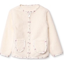 Hellobaby Kız Bebek Welsoft Hırka Fermuarlı Bisiklet Yaka Long Sleeve