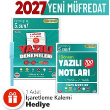 Tonguç Akademi 5. Sınıf 1. Dönem 1 ve 2. Yazılı Notları -Yazılı Denemeleri + Hediyeli