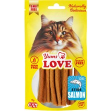 EuroCat Hcctrend Yums Love  Ödülü Çubuk Somon Balıklı 10 cm 50 gr