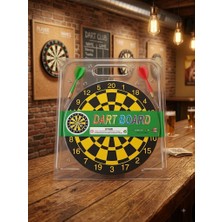 Hureggo 22 cm Klasik Mini Dart Tahtası Seti - 2 Adet Dart Oklu