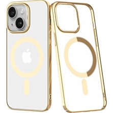 Gelalsat Newface Iphone 14 Plus Kılıf Element Magneticsafe Sert Kapak - Gold