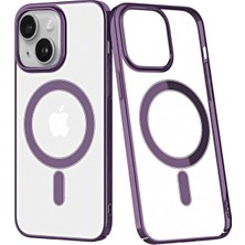 Gelalsat Newface Iphone 14 Plus Kılıf Element Magneticsafe Sert Kapak - Mor