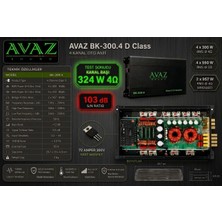 Avaz BK-300.4 4X300 Rms 4 Kanallı Anfi (Amfi)