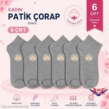 Axe Sportswear Kadın 6 Çift Pamuklu Penye Patik Çorap